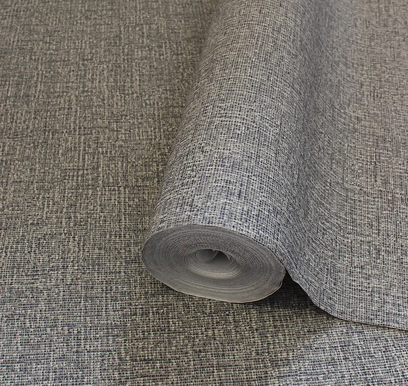 Gray Embossed Wallpaper – Natural Glittering (24110-4)